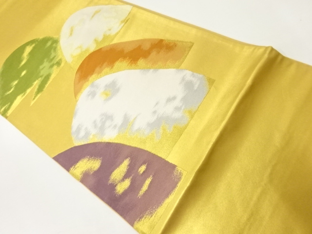 JAPANESE KIMONO / VINTAGE FUKURO OBI / SILK / WOVEN MOUNTAINS